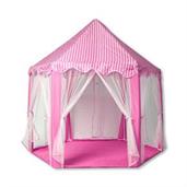 Pink Hexagon Fantasy Castle Play Tent | 53 x 47 x 55 Inches