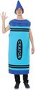 Men's Blue Crayon Adult Costume One Size