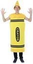 Men's Yellow Crayon Adult Costume One Size