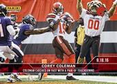NFL Cleveland Browns Corey Coleman #34A 2016 Panini Instant Base Card