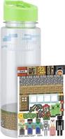 Minecraft 21 Ounce Plastic Water Bottle and Stickers