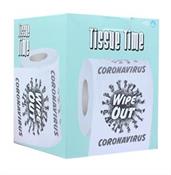 Tissue Time Wipe Out Coronavirus Novelty Toilet Paper | One Roll