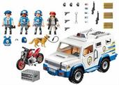 Playmobil 9371 City Action Armored Van 66-Piece Building Set