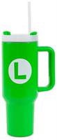 Super Mario Bros. Luigi Icon Metal Travel Tumbler | Holds 40 Ounces