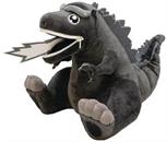 Godzilla 9 Inch Zippermouth Plush | Black and White Godzilla