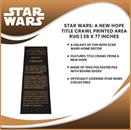 Star Wars: A New Hope Title Crawl Printed Area Rug | 26 x 77 Inches