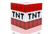 Minecraft TNT Block 6 Inch USB LED Cool Night Light Cube Toy for Kids & Gamers