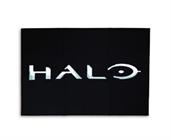 HALO Black Logo Rectangular Area Rug | 36 x 52 Inches