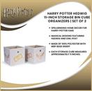 Harry Potter Hedwig 11-Inch Storage Bin Cube Organizers | Set of 2