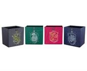 Harry Potter Hogwarts Houses 11-Inch Storage Bin Cube Organizers | Set of 4