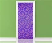 Minecraft Purple Nether Portal Gateway Fabric Door Cling | 34 x 82 Inches