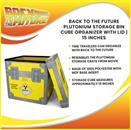 Back to the Future Plutonium Storage Bin Cube Organizer with Lid | 15 Inches