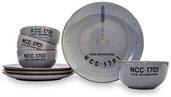 Star Trek: The Original Series NCC-1701 Series 8-Piece Ceramic Dinnerware Set