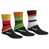 StreetÂ FighterÂ Adult Socks 3-Pack (Ken/Blanka/Ryu)