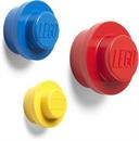 LEGO 3 Piece Wall Hanger Set | Yellow | Blue | Red