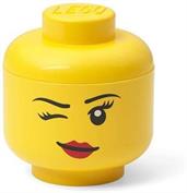 LEGO Mini 4 x 4.5 Inch Plastic Storage Head | Winking