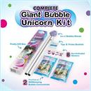 WOWmazing Unicorn Giant Bubble Kit | Wand + 2 Packets Bubble Concentrate + 8 Stickers