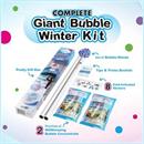 WOWmazing Winter Giant Bubble Kit | Wand + 2 Packets Bubble Concentrate + 8 Stickers