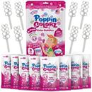 PoppinColorz 8-Piece Bubble Solution and Wands Party Pack | Pink Pizzaz