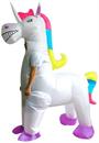 White 4 Legged Inflatable Unicorn Costume Adult