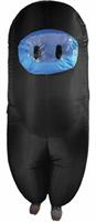 Amongst Us Black Imposter Sus Crewmate Inflatable Adult Costume | Standard
