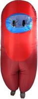 Amongst Us Red Imposter Sus Crewmate Inflatable Adult Costume | Standard