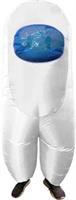 Amongst Us White Imposter Sus Crewmate Inflatable Child Costume | Standard