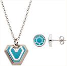 Marvel Black Panther: Wakanda Forever 2-Piece Ironheart Necklace and Earring Set