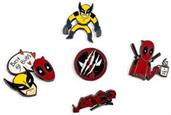 Marvel Studios Deadpool & Wolverine 5-Piece Enamel Pin Set