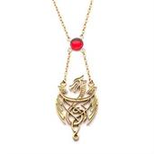 Game of Thrones House of the Dragon 3 Dragon Pendant With Gem Necklace