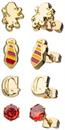 Harry Potter House Gryffindor 4-Piece Stud Earring Set