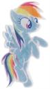My Little Pony Rainbow Dash Pearlescent Acetate Hair Claw Clip