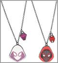 Marvel Miles Morales and Spider-Gwen Bestie Pendant Necklace Set