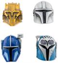 Star Wars: The Mandalorian 4-Piece 3D Metal Helmet Pin Set | Toynk Exclusive