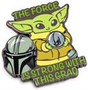 Star Wars: The Mandalorian Grogu "The Force Is Strong With This Grad" Enamel Pin