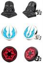 Star Wars 3 Pack Earring Set, Lola - Droid, Inquisitor logo and Obi Wan Com Device.