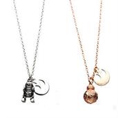 Star Wars R2D2 and BB8 Best Friends Forever Necklace Set