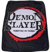 Demon Slayer Logo Lightweight Fleece Throw Blanket | 45 x 60 Inches