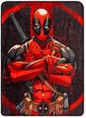Marvel Deadpool Arms Crossed Fleece Throw Blanket | 45 x 60 Inches