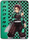 Demon Slayer Tanjiro Kamado Haori Fleece Throw Blanket | 45 x 60 Inches