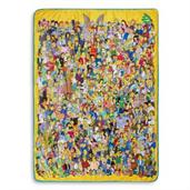 The Simpsons Oversized Fleece Sherpa Throw Blanket | 54 x 72 Inches