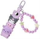 Sanrio Kuromi Beaded Keychain