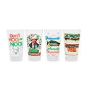National Lampoon's Christmas Vacation Quotes 16-Ounce Pint Glasses | Set of 4
