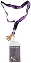 Addams Family Wednesday Silhouette Lanyard with ID Badge Holder and Thing Charm