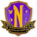 Addams Family Wednesday Nevermore Academy Enamel Pin