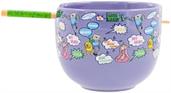 Adventure Time Quotes 20-Ounce Ceramic Ramen Bowl and Chopstick Set