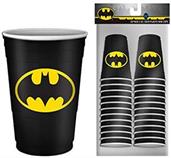 DC Comics Batman Logo 2oz Disposable Plastic Mini Cups | 20 Pack