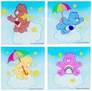 Care Bears Clouds Glass Coasters | Set of 4