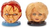 Child's Play Chucky and Tiffany Ceramic Salt and Pepper Shaker Set