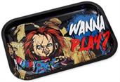Child's Play Chucky "Wanna Play?" Tin Tray | 11 x 7 Inches